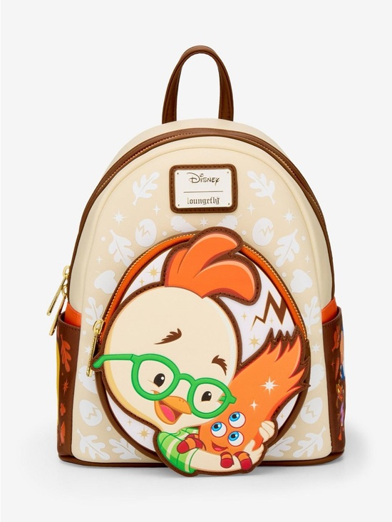 Loungefly Handbags - Loungefly / Disney Cream Mini Backpack with Orange Chicken Little Graphic